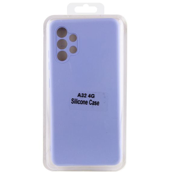 Чехол Silicone Cover Lakshmi Full Camera (A) для Samsung Galaxy A32 4G Full camera, Бузковий/Dasheen | Зображення 4