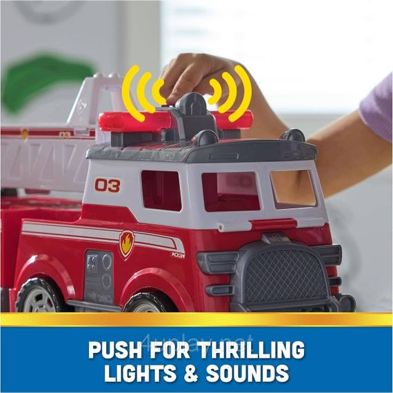 Щенячий патруль Велика пожежна машина з Маршалом, Гонщиком і Скай Spin Master PAW Patrol Ultimate Rescue Fire Truck | Зображення 6