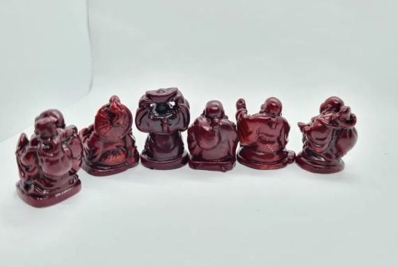 Набір із 6 фігурок Фен-шуй – талісмани удачі, багатства, здоров'я та гармонії | Декоративні статуетки для дому й офісу | Зображення 1