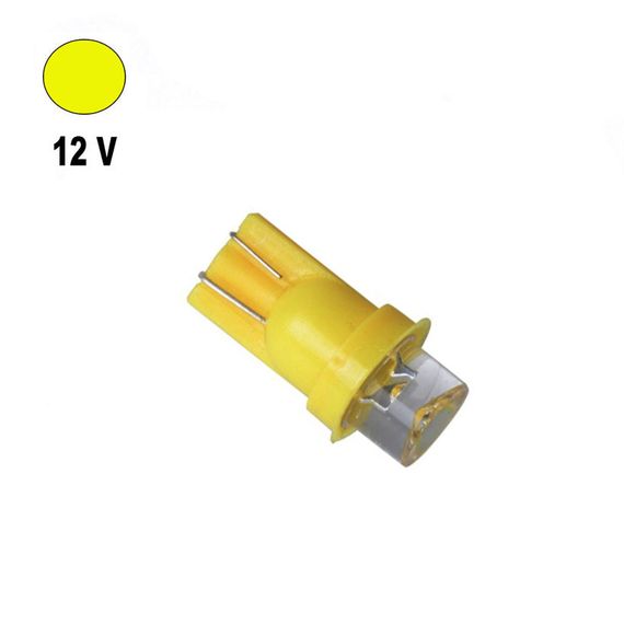 Автолампа Terra T10 / W5W, цоколь W2.1x9.5d, LED вогнутая, желтый, 12V, 0,24W | Зображення 1