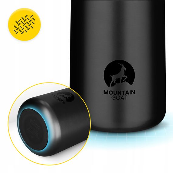 Термос для їжі Mountain Goat 0.72 л з ложкою Black (P-5905973406956) | Зображення 1