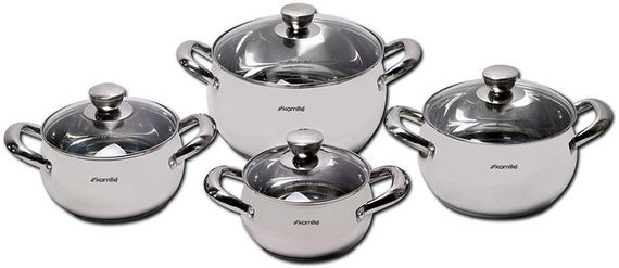 Набір кухонного посуду Kamille Excellent 8 предметів