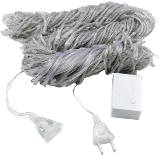 Гірлянда-штора 2,5х1,5 м з 240 LED прозорий шнур, Синя XPRO (23456432401_448) | Зображення 6