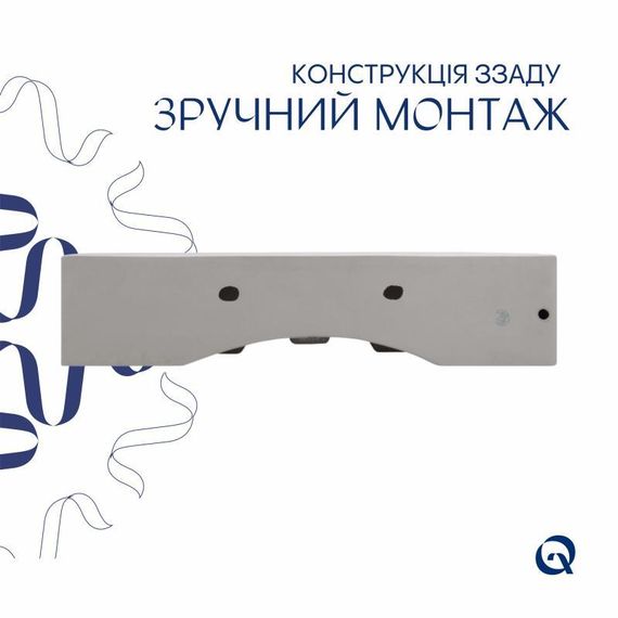 Комплект Qtap Nando LT: Раковина підвісна прямокутна 610х420х140 мм White + Донний клапан PU02O | Зображення 4