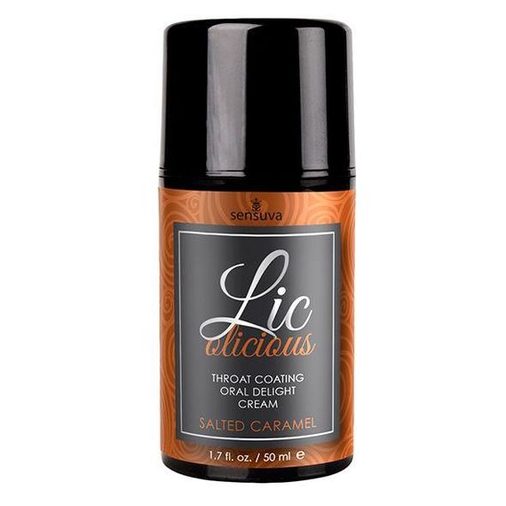 Гель для минета Sensuva Lic-o-licious Salted Caramel (50 мл), маслянистый, без сахара sexstyle
