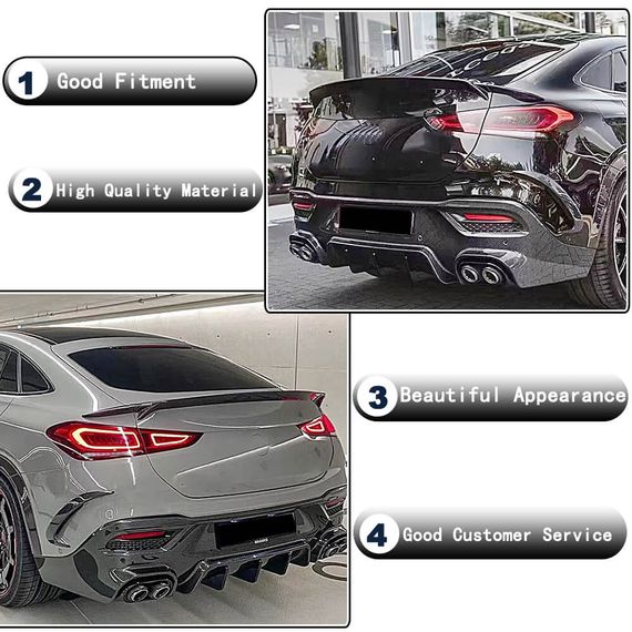 Спойлер (Карбон) для Mercedes GLE coupe C167 2019- гг | Зображення 2