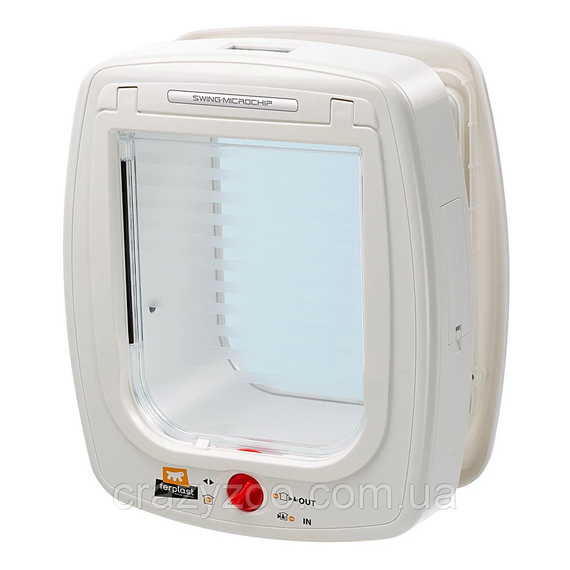 Дверцята для собак та котів Ferplast Swing Microchip Large біла 26.5x16.2x31.5 см 72093011