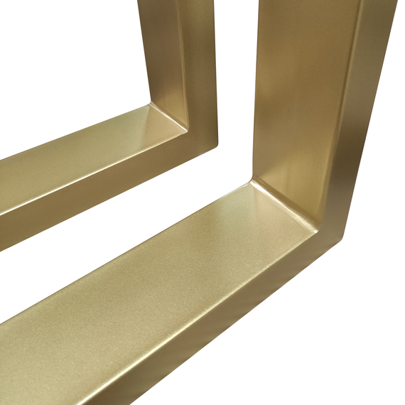 Комплект ніжок для столу з металу 300×60mm, H=730mm (профільна труба: 60x20mm) Золото | Зображення 2