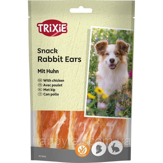 Ласощі Trixie Premio Rabbit Ears для собак вушка кролика та філе курки 80 г