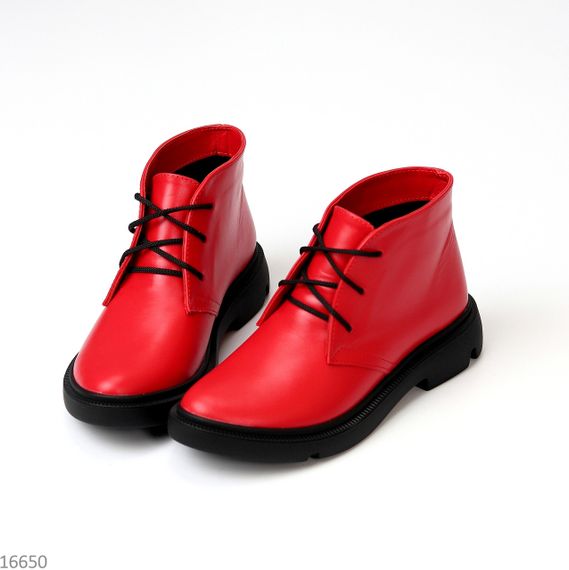 Яскраві червоні черевики натуральна шкіра в асортименті | Зображення 3