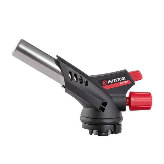 Пальник газовий, п'єзозапалювання, регулятор INTERTOOL GB-00281 | Зображення 1