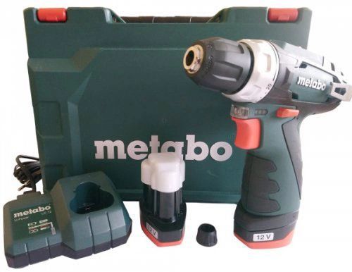 Metabo Шурпокрут-дриль POWERMAXX BS BASIC, акумуляторний, 2*12В, 2 Аг, 0-360/0-1400об/хв, патрон 1-10мм, шестигранник, 17/34Нм (600984500) | Зображення 9