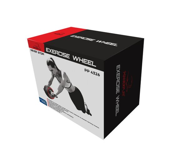 Колесо для преса PowerPlay 4326 зі зворотним механізмом AB Wheel Pro Чорно-червоне | Зображення 9