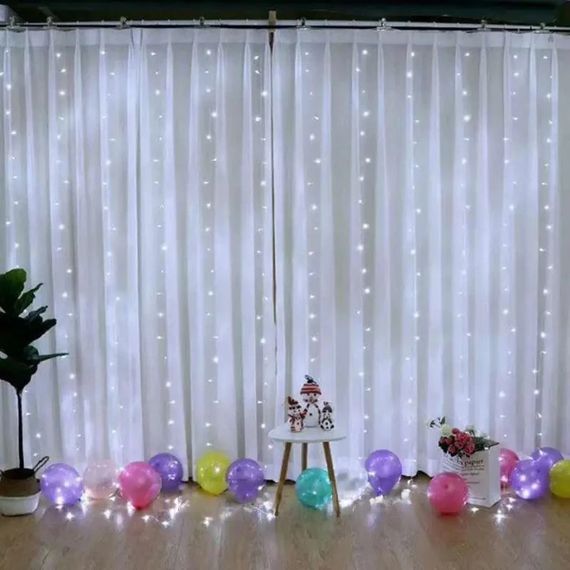 Гірлянда-штора Сіточка 2,5 х 1,5 м 240 LED прозорий шнур XPRO (234564324_270) | Зображення 3
