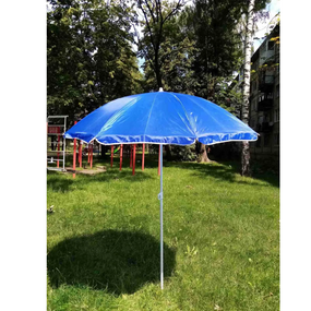 Складана парасолька для захисту від сонця та дощу на відпочинку, велика пляжна парасолька з нахилом діаметром 2.2 м