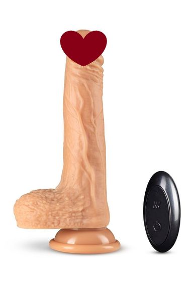 Реалістичний вібратор із пультом DR. SKIN SILICONE DR. GREY 7 INCH THRUSTING sexstyle