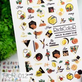 Рифлений слайдер RichColor 012 на водяній основі (6.5x9.5см)