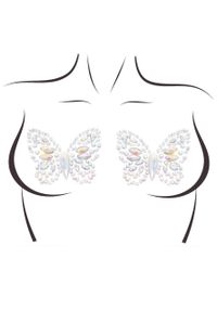 Пэстис-бабочки из кристаллов Leg Avenue Chrysallis nipple sticker, наклейки, светятся в темноте sexstyle