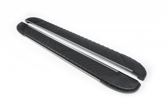 Бокові пороги Bosphorus Grey (2 шт., алюміній) для Ford Ranger 2007-2011 рр