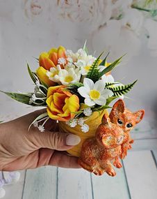 Мило ручної роботи кашпо котики