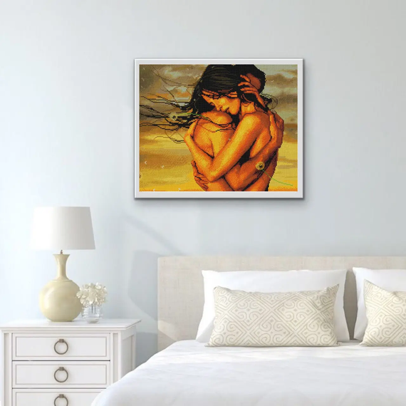Алмазна мозаїка Обійми 40х50 см ColorArt  SP045 | Зображення 5