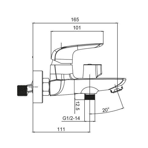 Змішувач для ванни Koer KB-40008-05 (KR3473) | Зображення 1
