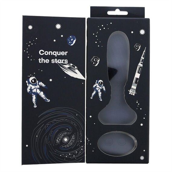 Анальный вибратор с пультом Dream Toys Startroopers Titan с вращающимися шариками, синий Sex Aura | Зображення 7