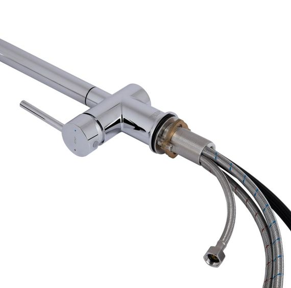 Змішувач для кухні Qtap Rozcesti з висувним виливом з підключенням для питної води QTROZ366CRM45938 | Зображення 5