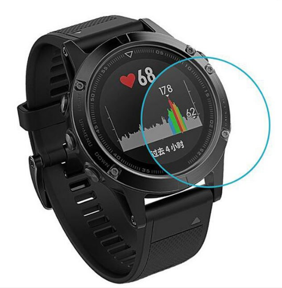 Загартоване захисне скло для спортивного годинника Garmin Fenix 5 / 5 Plus / Fenix 6 / Fenix 6 Pro