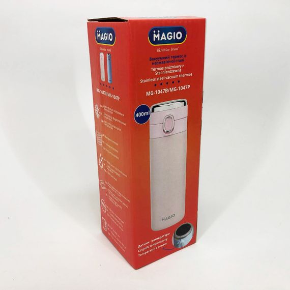 Термос SMART MAGIO MG-1047P вакуумний 400 мл, Термос з індикацією та датчиком температури, Термос похідний | Зображення 3