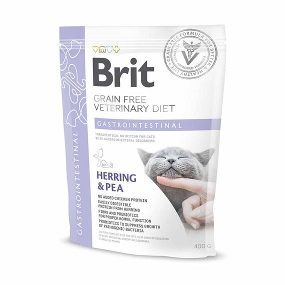 Корм-дієта Brit VD Gastrointestinal Cat сухий для лікування кишково-шлункових розладів у котів 0.4 кг