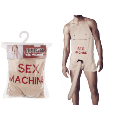 Кухонний фартух з плюшевим пенісом 52 см Sex Machine Sex Aura