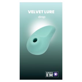 Вакуумный стимулятор клитора Sweet Em Drop с вибрацией, бирюзовый, 9.3 х 4.4 см Sex Aura