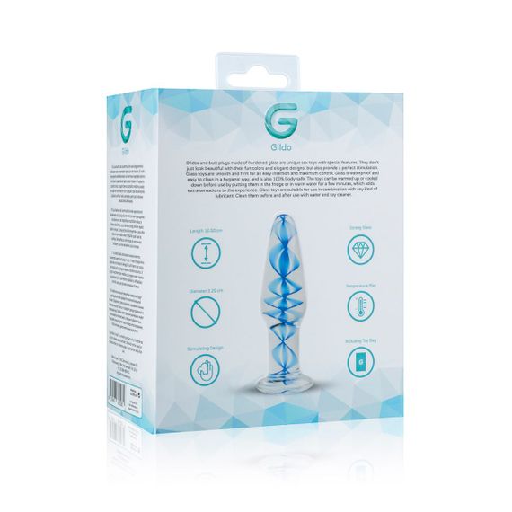 Скляна анальна пробка з внутрішньою спіраллю Gildo Glass Buttplug No. 23 | Зображення 4