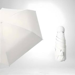 Мини-зонтик складной Белый