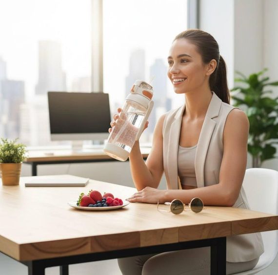 Бутылка TKK 1400 мл - Белая Tritan BPA-free, ударопрочная, спортивная с двойной системой переноски | Зображення 8