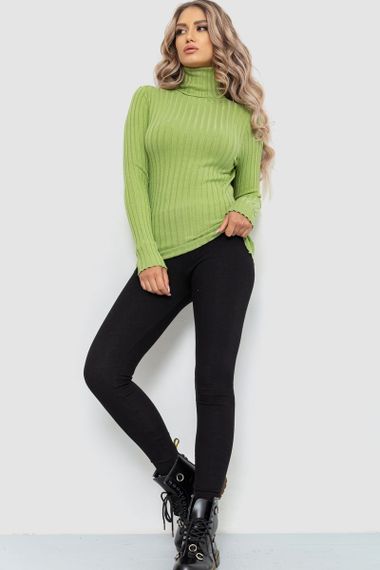 Гольф жіночий однотонний, колір фісташковий, 204R043 | Зображення 1