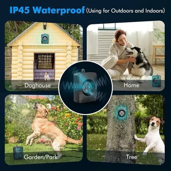Антилай ультразвуковий із 3 регульованими рівнями, Пристрій проти гавкання собак Anti Barking Device Enhance | Зображення 6