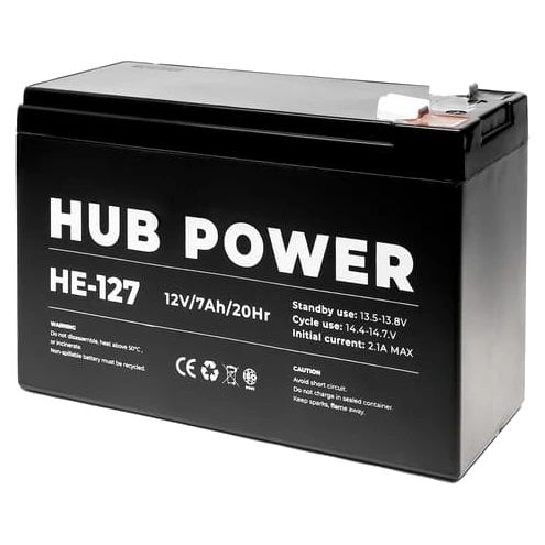 Hub Power НЕ-127 7А•ч 12В Свинцево-кислотна акумуляторна батарея
