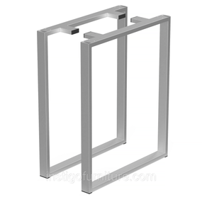 Комплект опор для столу з металу 600×110mm, H=730mm (профільна труба: 50x20mm) Сірий