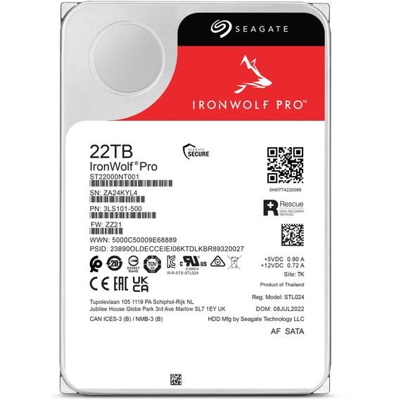 Жорсткий диск 3.5" 22TB Seagate (ST22000NT001) | Зображення 1