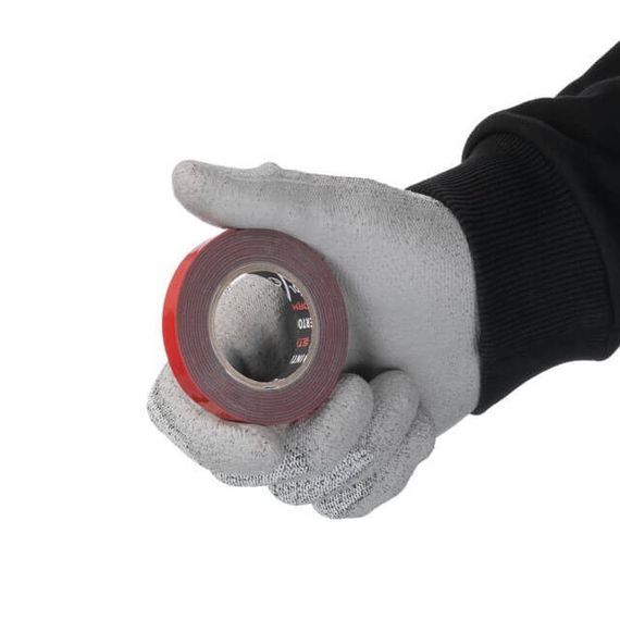 Стрічка клейка двостороння AUTO FIX 2 м, 9*1 мм, сіра, спінений акрил, STORM INTERTOOL KT-0827 | Зображення 2