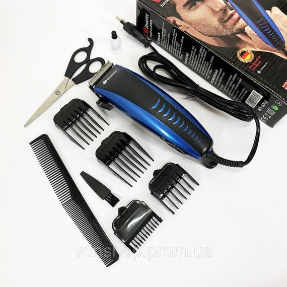 Машинка для стрижки волосся міцна Domotec MS-3302, Машинка для стрижки волосся з мотором LI-12 | Зображення 1