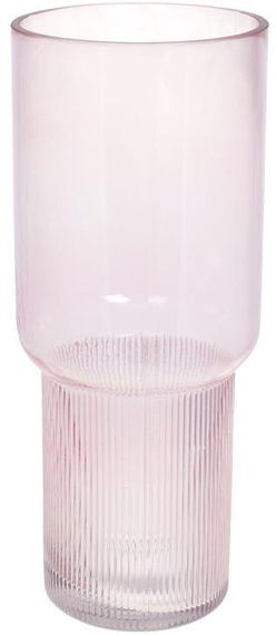 Ваза настольная стеклянная Fuji 32х13см light pink