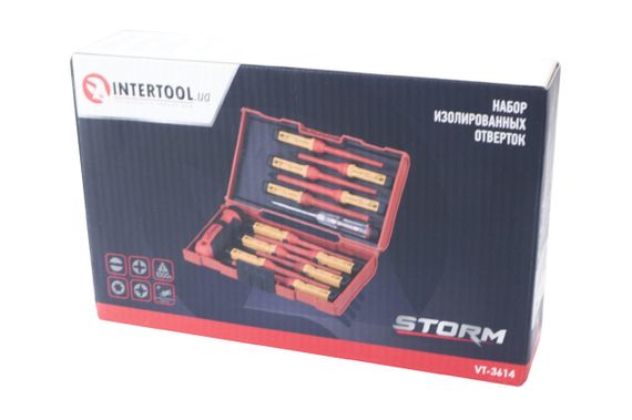 Набор отверток Intertool - диэлектрических Storm 14 ед. (VT-3614) | Зображення 3