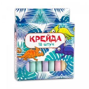 Мелки "Маленький круглый" 50107, 18 штук, разноцветные