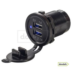 Авто / Мото USB зарядний пристрій Recessed PRO S, IP54, 2,1А