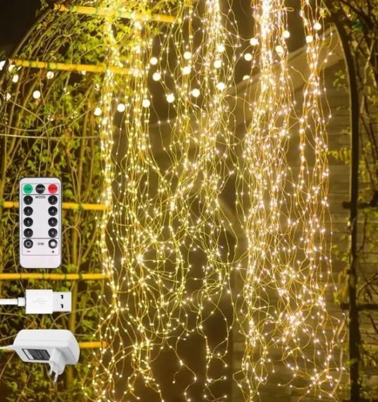 Гірлянда Смарт Кінський хвіст Bluetooth 30 ниток по 2м з пультом