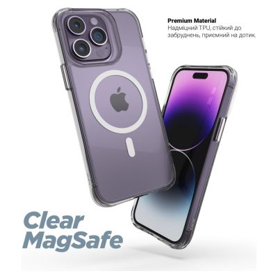 Чехол для мобильного телефона Armorstandart Clear Magsafe Apple iPhone 15 Pro Tansparent (ARM71051) | Зображення 2