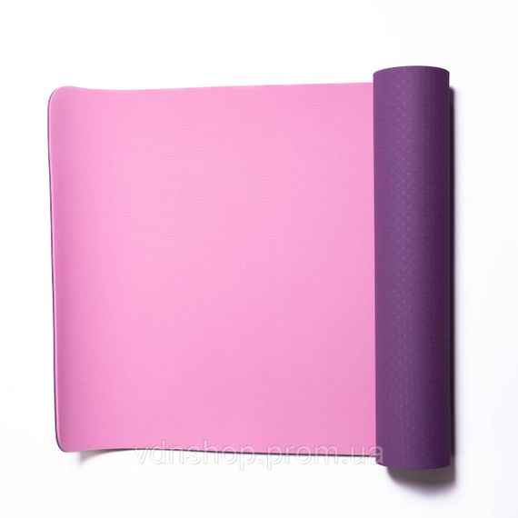 Коврик для йоги нескользящий 173×58 см Фиолетовый HP-42-10V